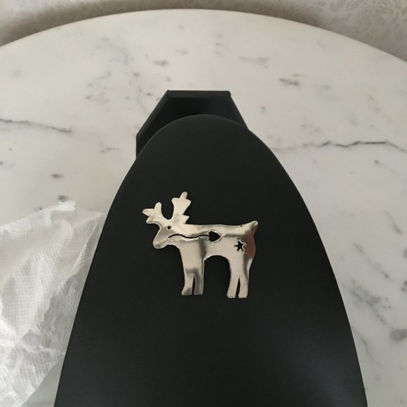 Whimsical Vintage Silver-Plated Moose Pin Brooch - Picture 3 of 5